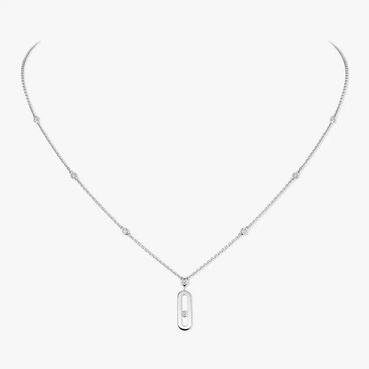 [Vintora] Move Uno Gold Diamond Long Necklace