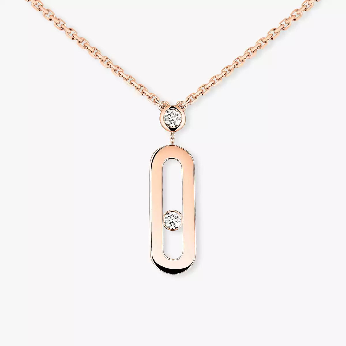 [Vintora] Move Uno Gold Diamond Long Necklace