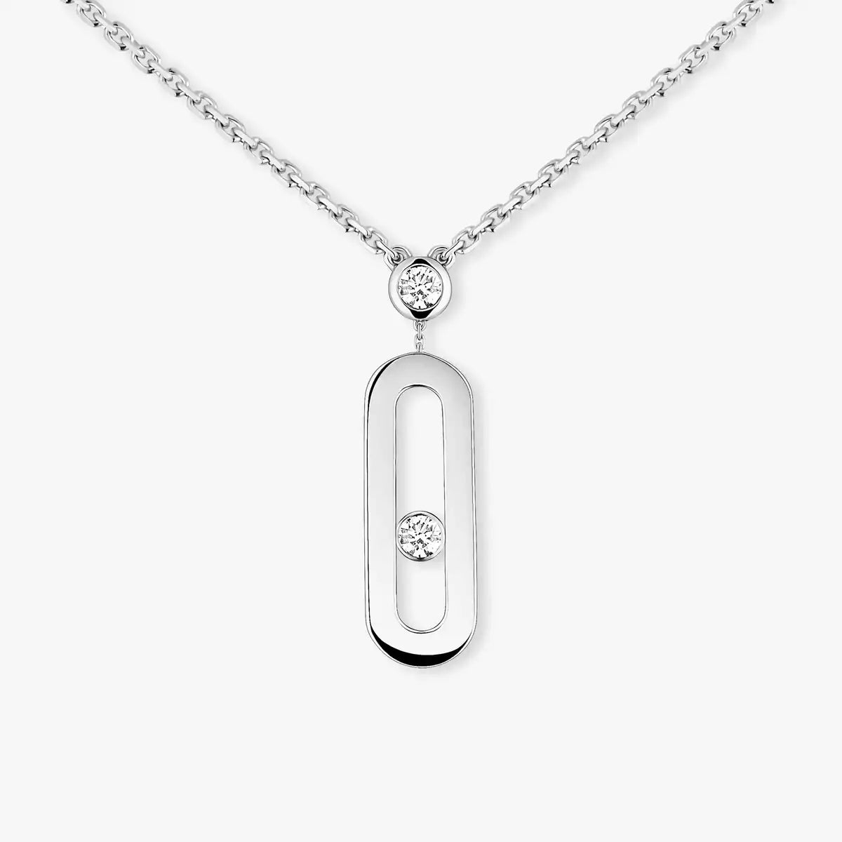 [Vintora] Move Uno Gold Diamond Long Necklace