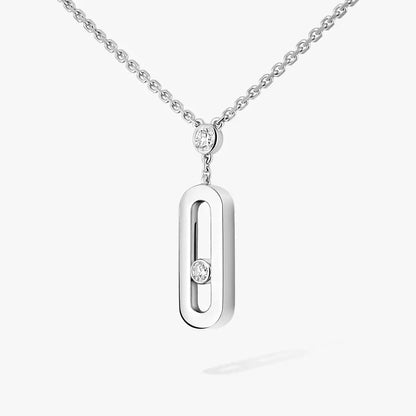 [Vintora] Move Uno Gold Diamond Long Necklace