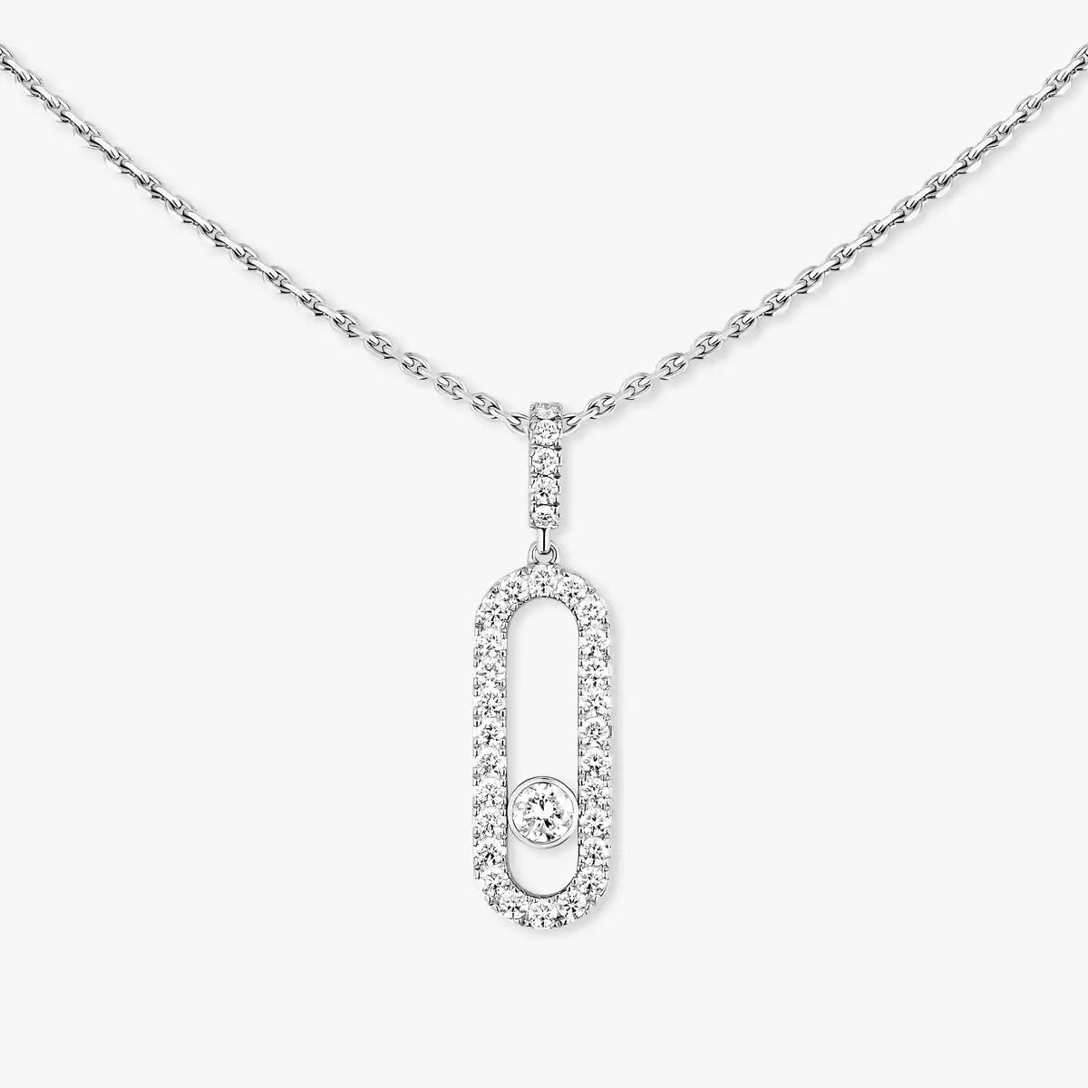 [Vintora]Move Uno Diamond Necklace in Rose Gold