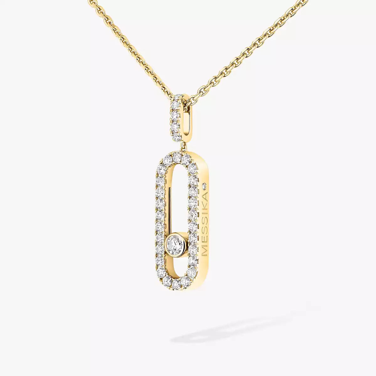 [Vintora]Move Uno Diamond Necklace in Rose Gold
