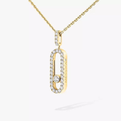[Vintora]Move Uno Diamond Necklace in Rose Gold