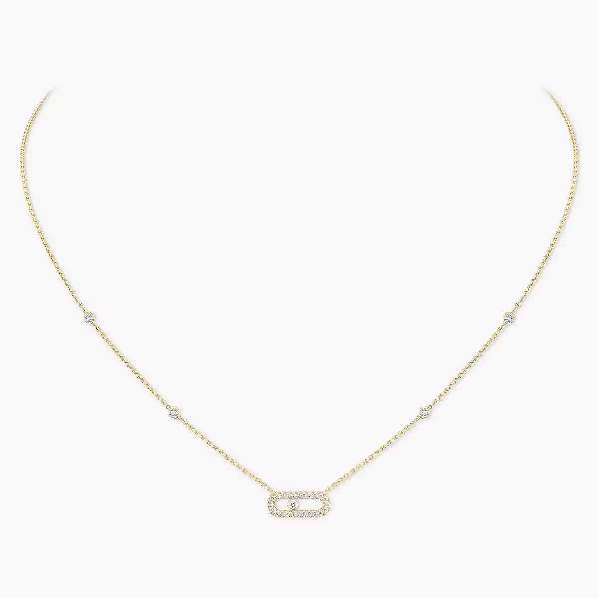 [Vintora]Diamond Necklace Move Uno