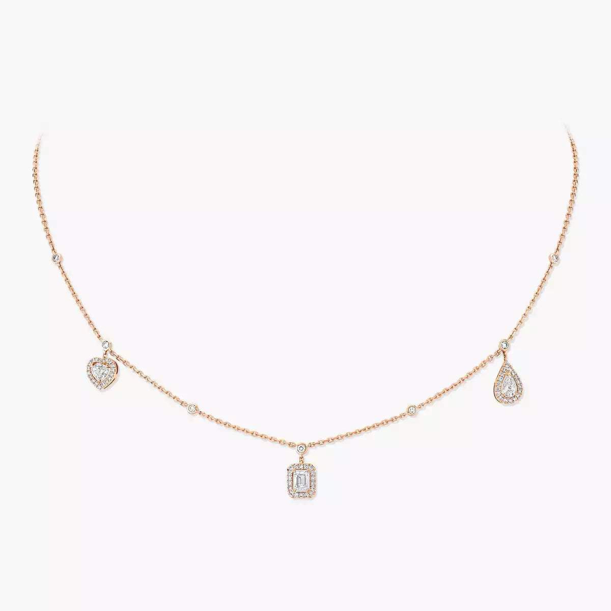 [Vintora]My Twin Diamond Necklace in Silver