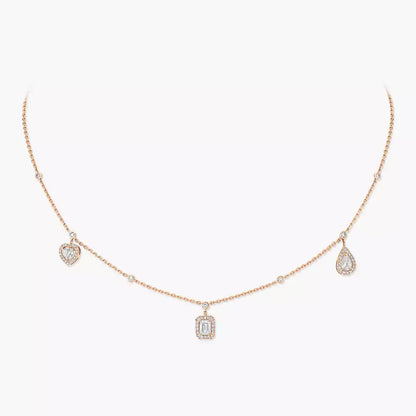 [Vintora]My Twin Diamond Necklace in Silver