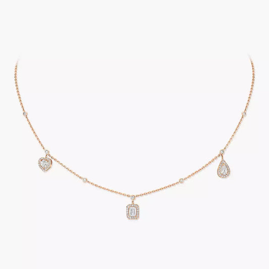 [Vintora]My Twin Diamond Necklace in Silver