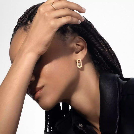 [Vintora]So Move Diamond Earrings in Yellow Gold