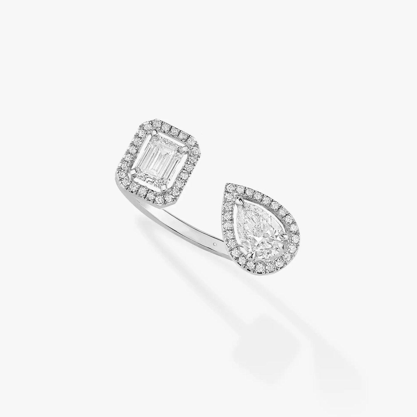 [Vintora]MY TWIN TOI & MOI SILVER DIAMOND RING