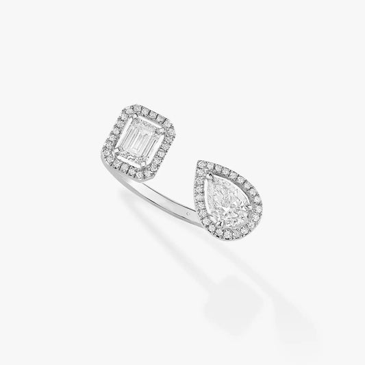 [Vintora]MY TWIN TOI & MOI SILVER DIAMOND RING