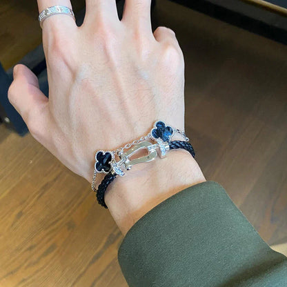 [Vintora]CLOVER 5 MOTIF PIETERSITE BRACELET COLLECTION