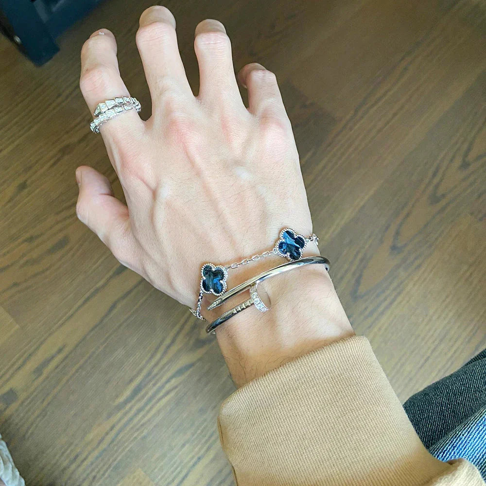 [Vintora]CLOVER 5 MOTIF PIETERSITE BRACELET COLLECTION