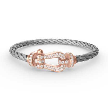 [Vintora]FORCE LARGE HORSESHOE FULL DIAMOND BRACELET Vintora GOLD