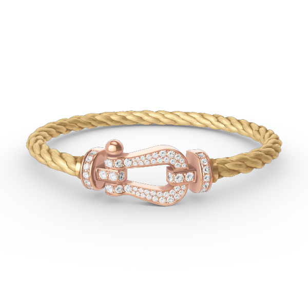 [Vintora]FORCE LARGE HORSESHOE FULL DIAMOND BRACELET Vintora GOLD