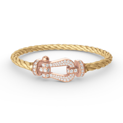 [Vintora]FORCE LARGE HORSESHOE FULL DIAMOND BRACELET Vintora GOLD
