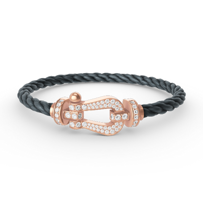[Vintora]FORCE LARGE HORSESHOE FULL DIAMOND BRACELET Vintora GOLD