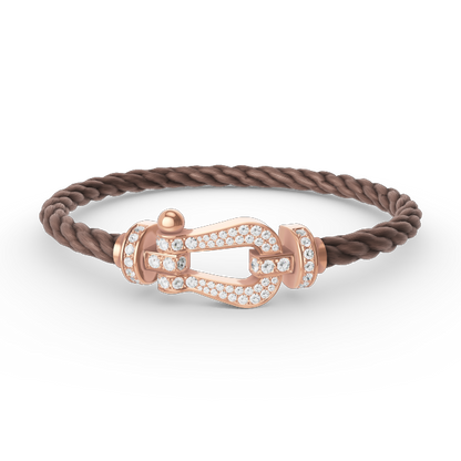 [Vintora]FORCE LARGE HORSESHOE FULL DIAMOND BRACELET Vintora GOLD