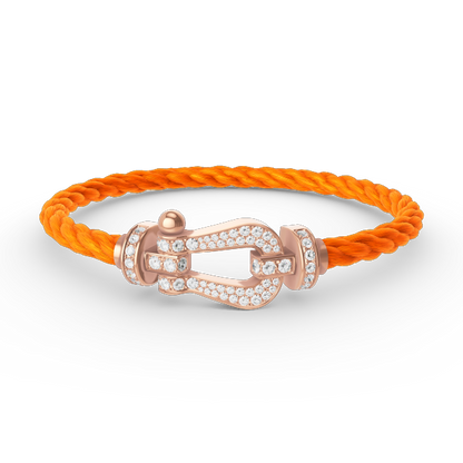 [Vintora]FORCE LARGE HORSESHOE FULL DIAMOND BRACELET Vintora GOLD