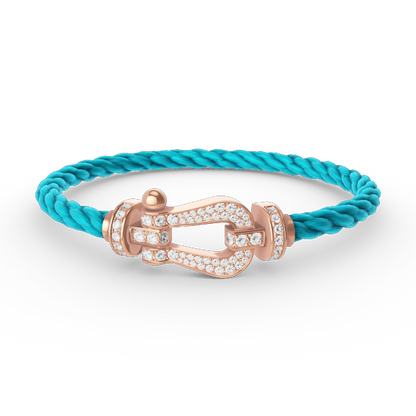 [Vintora]FORCE LARGE HORSESHOE FULL DIAMOND BRACELET Vintora GOLD
