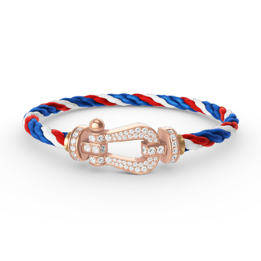 [Vintora]FORCE LARGE HORSESHOE FULL DIAMOND BRACELET Vintora GOLD