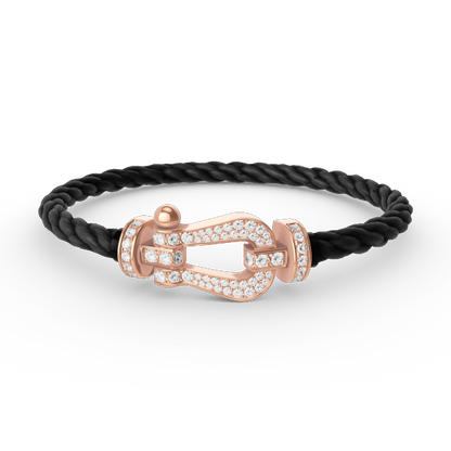 [Vintora]FORCE LARGE HORSESHOE FULL DIAMOND BRACELET Vintora GOLD