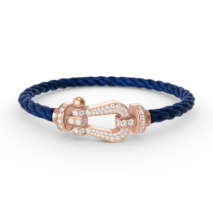 [Vintora]FORCE LARGE HORSESHOE FULL DIAMOND BRACELET Vintora GOLD