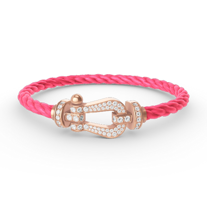 [Vintora]FORCE LARGE HORSESHOE FULL DIAMOND BRACELET Vintora GOLD