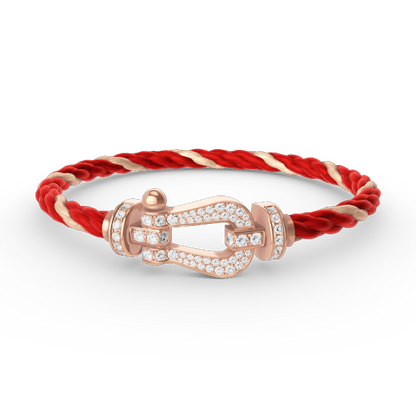 [Vintora]FORCE LARGE HORSESHOE FULL DIAMOND BRACELET Vintora GOLD
