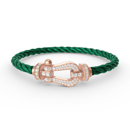 [Vintora]FORCE LARGE HORSESHOE FULL DIAMOND BRACELET Vintora GOLD