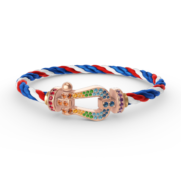 [Vintora]FORCE LARGE HORSESHOE  COLORED DIAMOND BRACELET Vintora GOLD