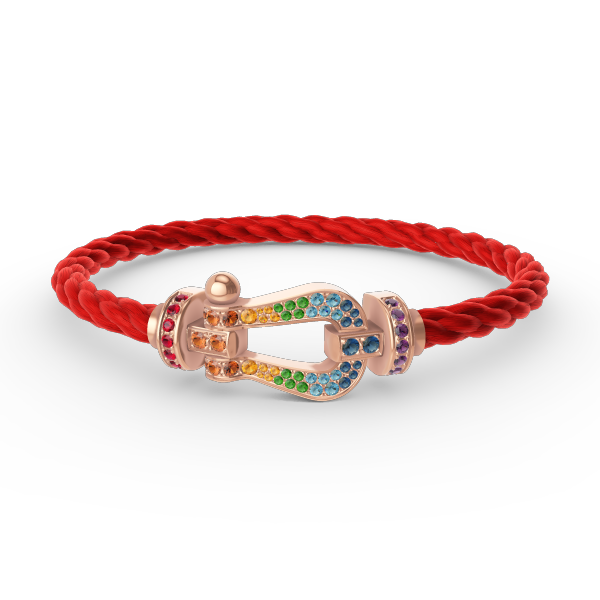 [Vintora]FORCE LARGE HORSESHOE  COLORED DIAMOND BRACELET Vintora GOLD