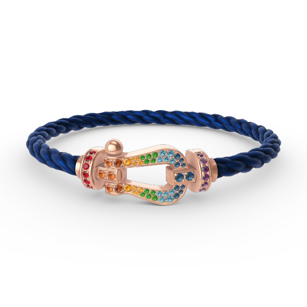 [Vintora]FORCE LARGE HORSESHOE  COLORED DIAMOND BRACELET Vintora GOLD