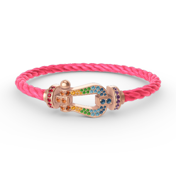 [Vintora]FORCE LARGE HORSESHOE  COLORED DIAMOND BRACELET Vintora GOLD
