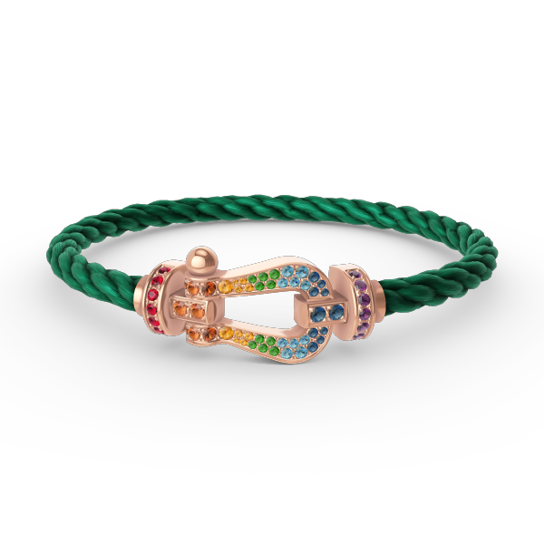 [Vintora]FORCE LARGE HORSESHOE  COLORED DIAMOND BRACELET Vintora GOLD
