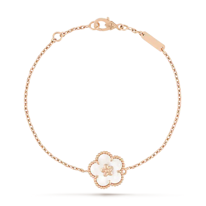 [Vintora]LUCKY WHITE MOP PLUM BLOSSOM  BRACELET
