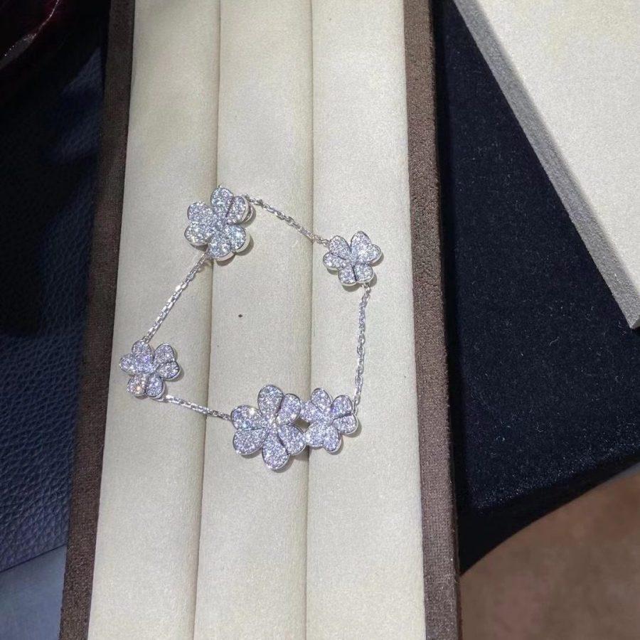 [Vintora]FRIVOLE SILVER 5 FLOWERS BRACELET