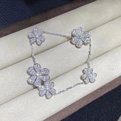 [Vintora]FRIVOLE SILVER 5 FLOWERS BRACELET
