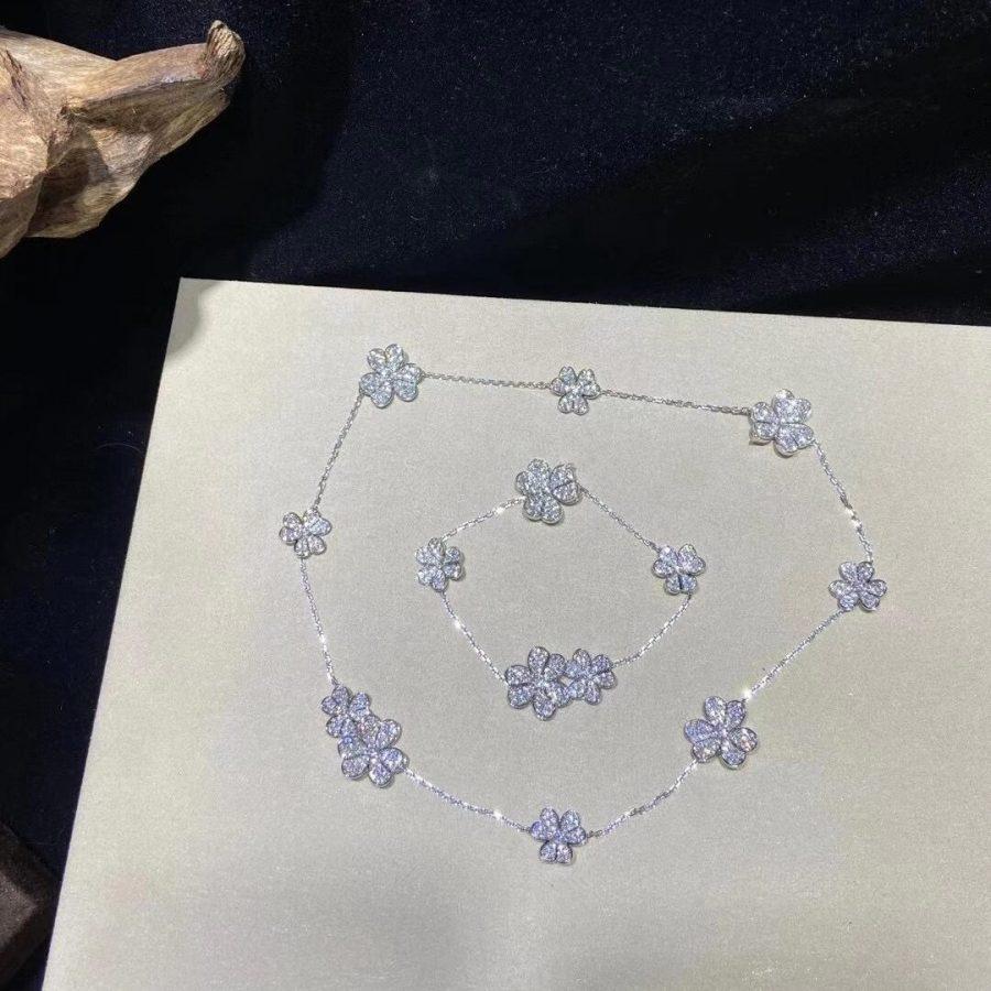 [Vintora]FRIVOLE SILVER 5 FLOWERS BRACELET