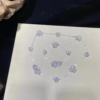 [Vintora]FRIVOLE SILVER 5 FLOWERS BRACELET