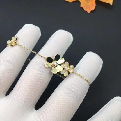 [Vintora]FRIVOLE GOLD 5 FLOWERS BRACELET