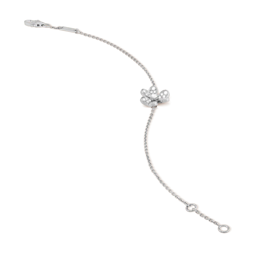 [Vintora]FRIVOLE SILVER FLOWER DIAMOND BRACELET