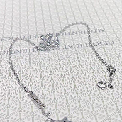 [Vintora]FRIVOLE SILVER FLOWER DIAMOND BRACELET