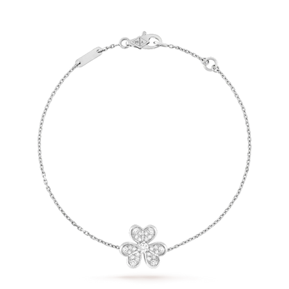 [Vintora]FRIVOLE SILVER FLOWER DIAMOND BRACELET