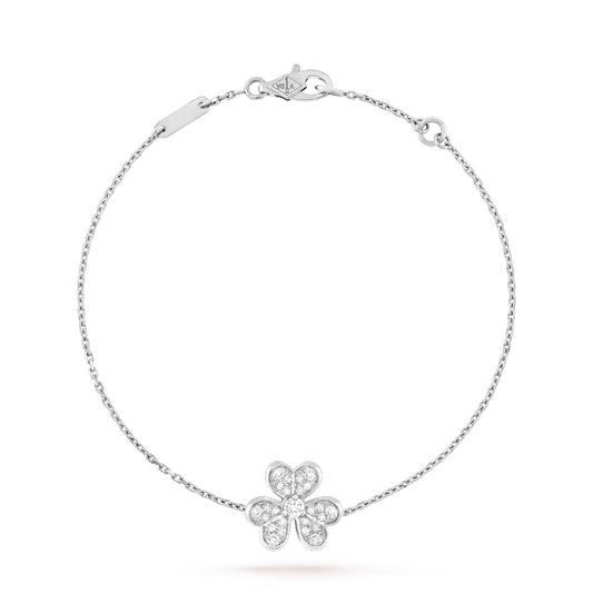 [Vintora]FRIVOLE SILVER FLOWER DIAMOND BRACELET