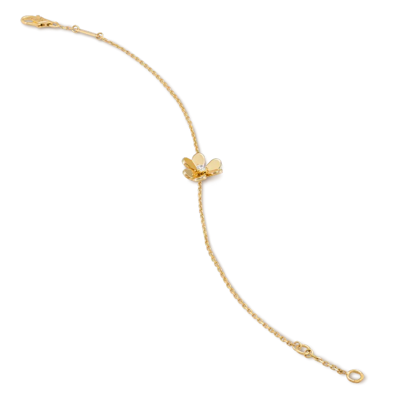 [Vintora]FRIVOLE GOLD FLOWER PINK MALACHITE BRACELET