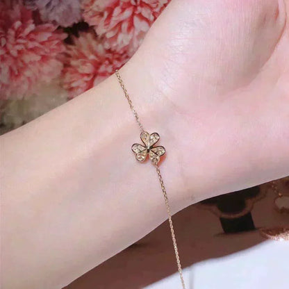 [Vintora]FRIVOLE GOLD FLOWER DIAMOND BRACELET