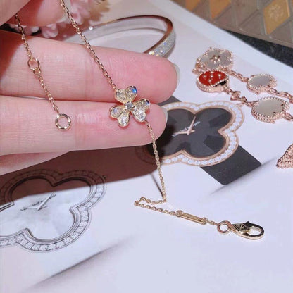 [Vintora]FRIVOLE GOLD FLOWER DIAMOND BRACELET