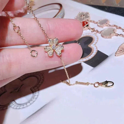 [Vintora]FRIVOLE GOLD FLOWER DIAMOND BRACELET