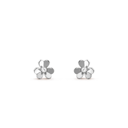 [Vintora]FRIVOLE MINI SILVER FLOWER EARRINGS