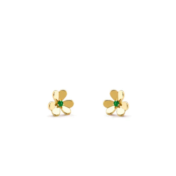 [Vintora]FRIVOLE  FLOWER MALACHITE EARRINGS
